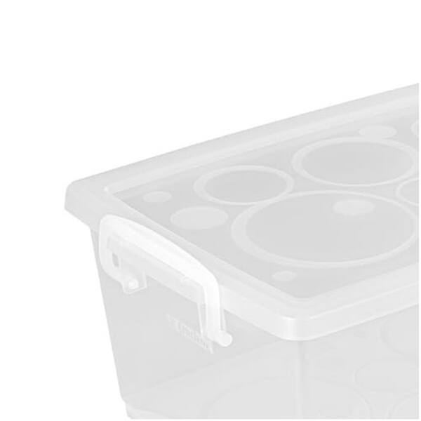 Caixa organizadora mini 650ml transparente OR80100 Ordene PT 1 UN Caixa organizadora mini 650ml transparente OR80100 Ordene PT 1 UN