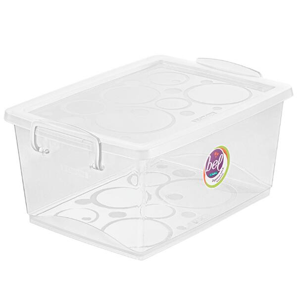 Caixa organizadora c/trava cristal 4L OR80300 Ordene PT 1 UN Caixa organizadora c/trava cristal 4L OR80300 Ordene PT 1 UN