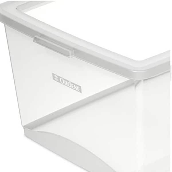 Caixa organizadora c/trava cristal 7,5L OR80400 Ordene PT 1 UN