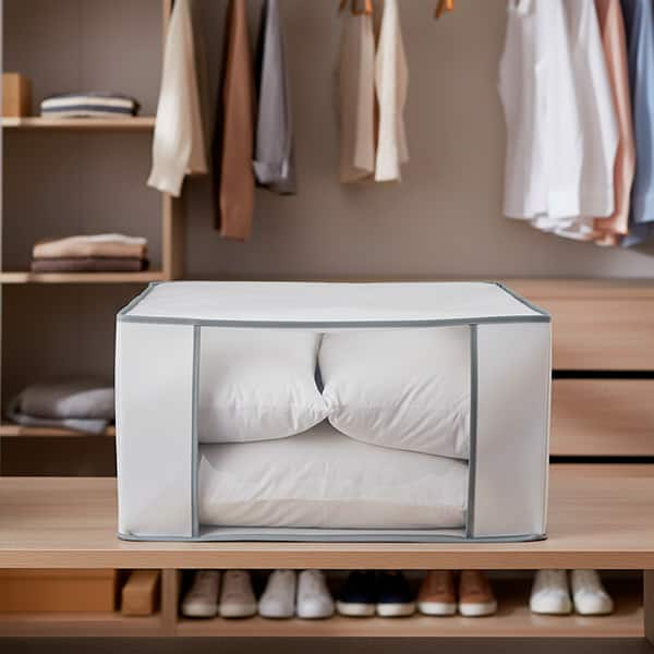 Caixa Organizadora TNT Flexível, 60 x 45 x 30cm, Cinza, Dello - CX 1 UN Caixa Organizadora TNT Flexível, 60 x 45 x 30cm, Cinza, Dello - CX 1 UN