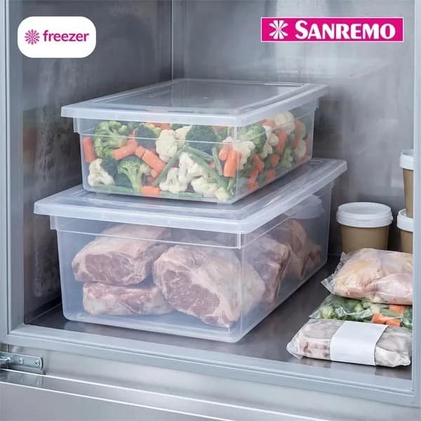 Caixa Organizadora com Tampa 5L, Cristal, SR2505, Sanremo - CX 1 UN