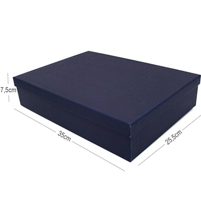 Caixa para presente 35x25x7,5cm azul M 990010024 Kawagraf PT 1 UN