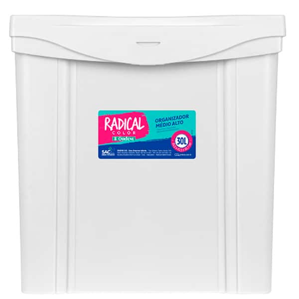 Caixa organizadora branca média 30L OR21267 Ordene PT 1 UN