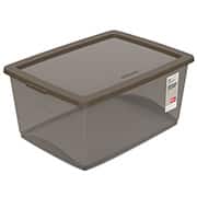 Caixa organizadora plástica com tampa, Camurça, 60L, OR80959N, Ordene - 1 UN Caixa organizadora plástica com tampa, Camurça, 60L, OR80959N, Ordene - 1 UN