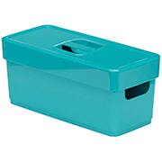 Caixa Organizadora Pequena, com Tampa e Alças, 2,3L, Verde, Nitron - CX 1 UN Caixa Organizadora Pequena, com Tampa e Alças, 2,3L, Verde, Nitron - CX 1 UN