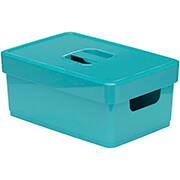 Caixa Organizadora Média, com Tampa e Alças, 3,8L, Verde, Nitron - CX 1 UN Caixa Organizadora Média, com Tampa e Alças, 3,8L, Verde, Nitron - CX 1 UN