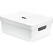 Caixa Organizadora Grande, com Tampa e Alças, 16L, Branco, Nitron - CX 1 UN Caixa Organizadora Grande, com Tampa e Alças, 16L, Branco, Nitron - CX 1 UN