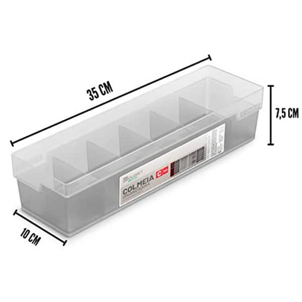 Caixa organizadora com cinco divisórias, C50 OR67100, Ordene - PT 1 UN