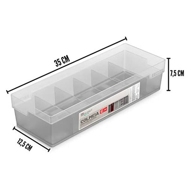 Caixa organizadora com cinco divisórias, C60 OR67200, Ordene - PT 1 UN