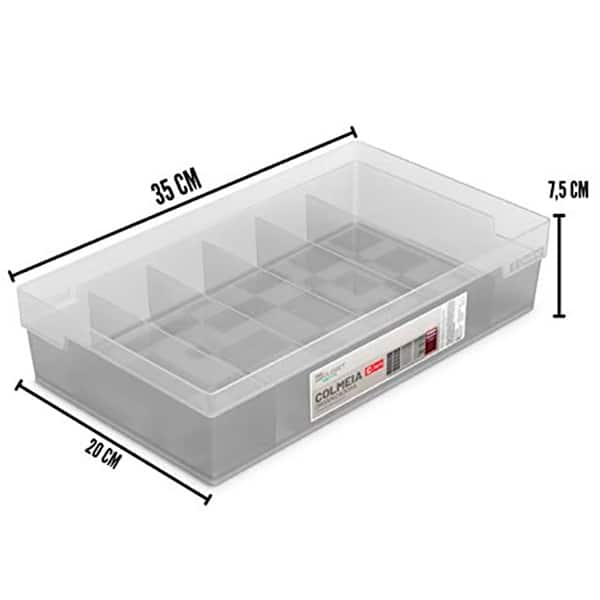 Caixa organizadora com cinco divisórias, C80/6 OR67300, Ordene - PT 1 UN
