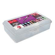 Caixa organizadora para Cosméticos transparente, sortido, C08-01, São Bernardo - PT 1 UN