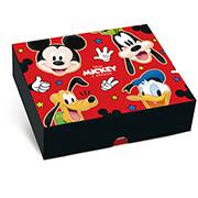 Caixa para presente com tampa M, Mickey e Amigos, 25 x 20 x 5 cm, Cromus - CX 1 UN Caixa para presente com tampa M, Mickey e Amigos, 25 x 20 x 5 cm, Cromus - CX 1 UN