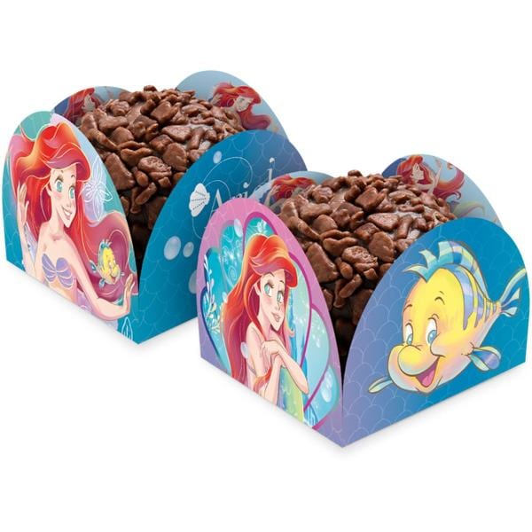 Porta-forminhas Disney, Ariel, A Pequena Sereia, Regina Festas - PT 50 UN