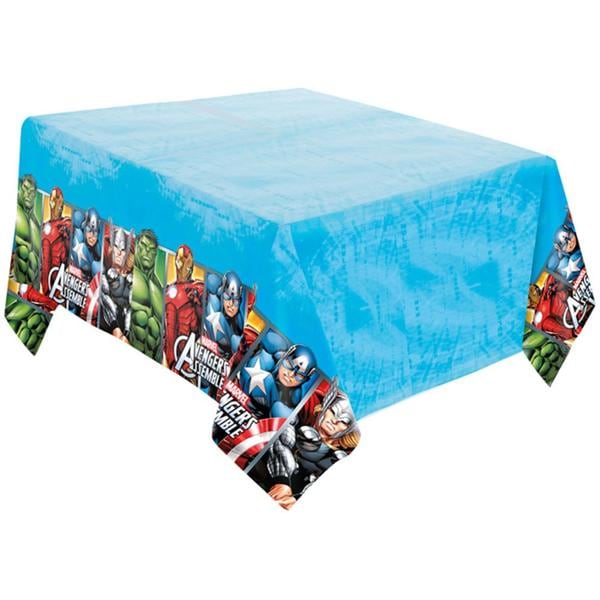 Toalha de Mesa Infantil Vingadores Avengers Marvel, 120cm x 200cm, Regina Festas - PT 1 UN