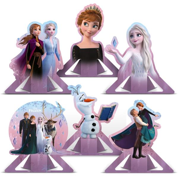 Decoração de Mesa Infantil Frozen, Regina Festas - PT 6 UN