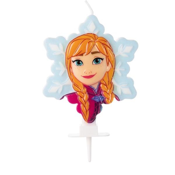 Vela de Aniversário Disney, Frozen, Anna, Silver Plastic - BT 1 UN