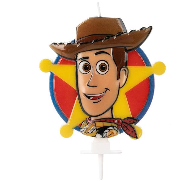 Vela de Aniversário Disney, Toy Story, Wood, Silver Plastic - BT 1 UN