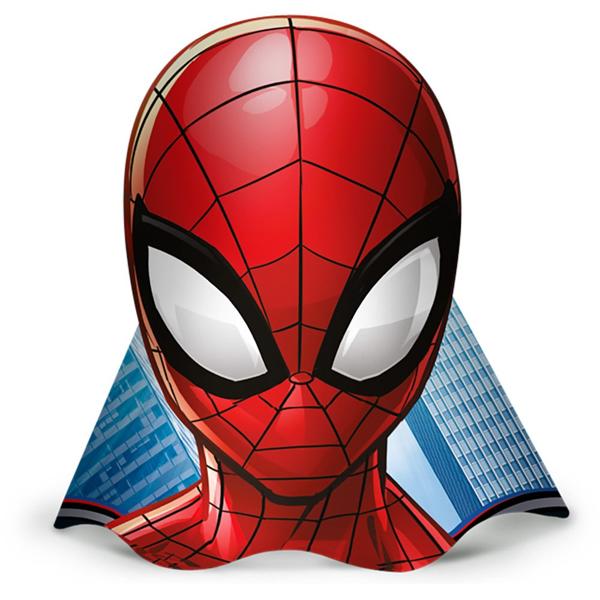 Chapéu de Aniversário, Homem Aranha Spiderman Marvel, Regina Festas - PT 12 UN