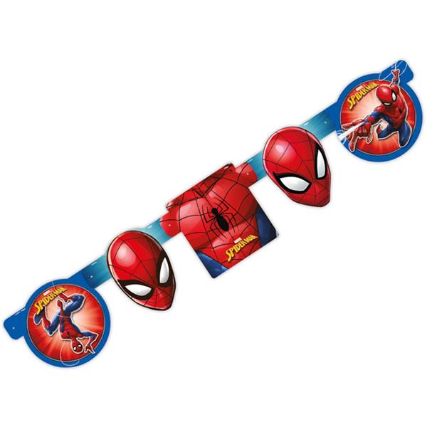 Faixa Decorativa de Aniversário "Parabéns" Homem-Aranha, Regina Festas - PT 1 UN