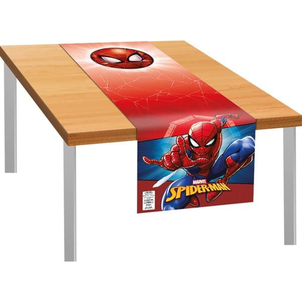 Toalha de Mesa Infantil Trilho, Homem-Aranha, 40cm x 200cm, Regina Festas - PT 1 UN