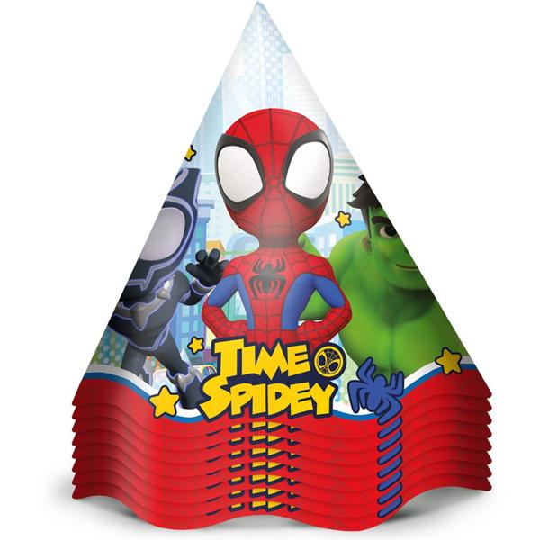 Chapéu de Aniversário, Spidey e Seus Espetaculares Amigos, Regina Festas - PT 12 UN