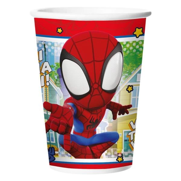 Copo para Festa Infantil, Spidey e seus Amigos Espetaculares, 180ml, Regina Festas - PT 12 UN