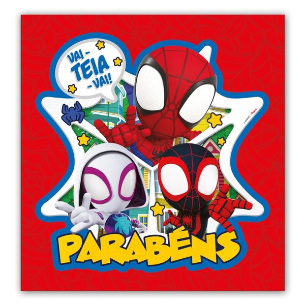 Topo de Bolo Infantil, Spidey e seus Amigos Espetaculares, Regina Festas - PT 1 UN