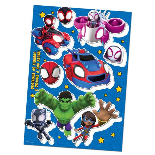 Kit Decorativo para Festas Spidey e Seus Amigos Espetaculares, Regina Festas - PT 1 UN