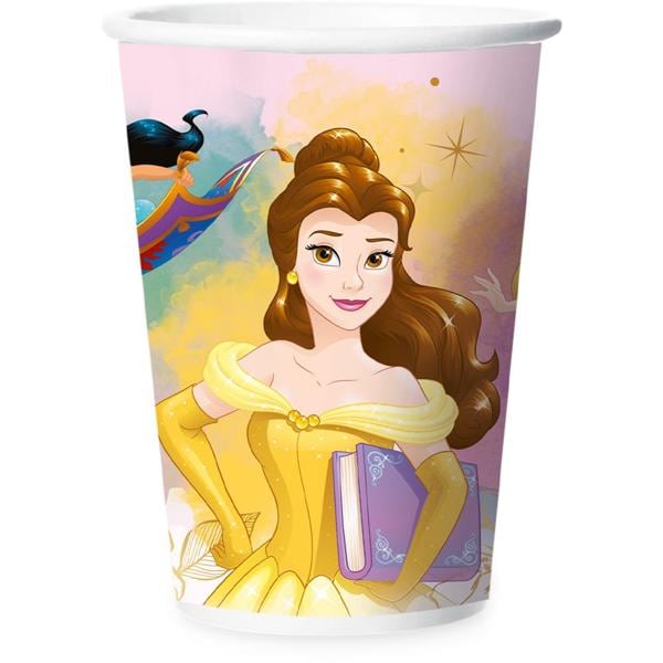 Copo de papel, Princesas Disney, 180Ml, Regina Festa - PT 12 UN