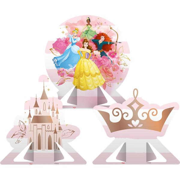 Decoração de Mesa Infantil Princesas Disney, Regina Festas - PT 6 UN