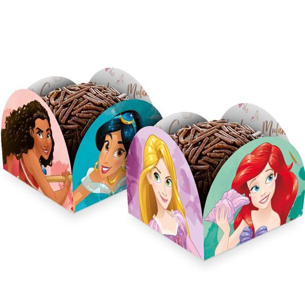 Porta-forminhas Disney, Princesas Disney, Regina Festas - PT 50 UN