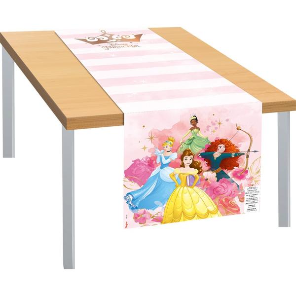 Toalha de Mesa Infantil Trilho, Princesas Disney, 40cm x 200cm, Regina Festas - PT 1 UN