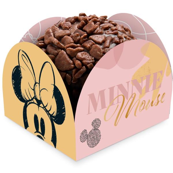 Porta-forminhas Disney, Minnie Disney Rosa, Regina Festas - PT 50 UN