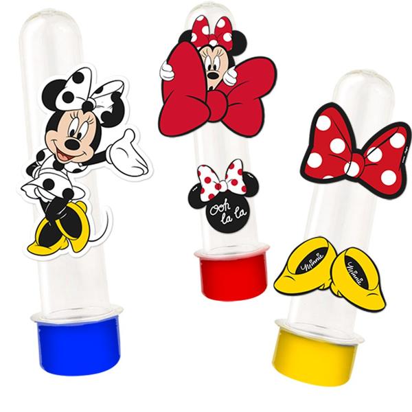 Adesivo para Tubetes, Minnie Mouse, Regina Festas - PT 50 UN