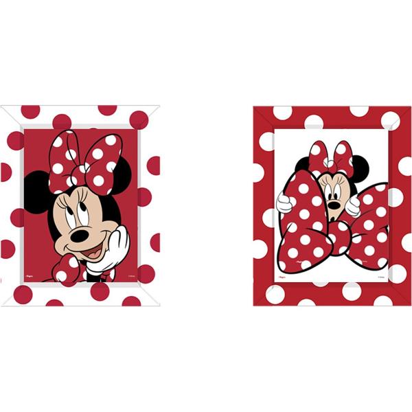 Quadro Decorativo Minnie Mouse, Regina Festas - PT 4 UN