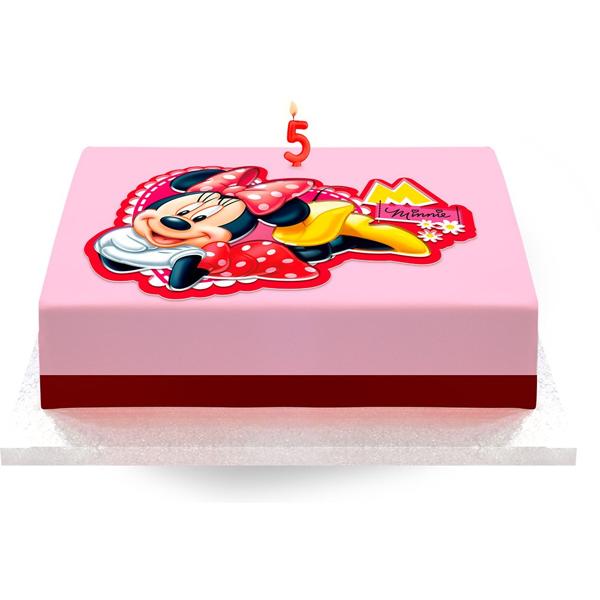 Topo de Bolo Infantil, Minnie Disney, Regina Festas - PT 1 UN