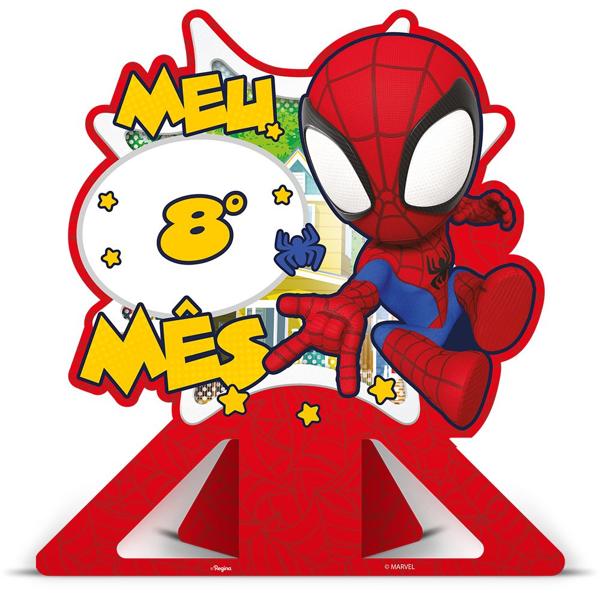 Decoração de Mesa Infantil Mesversário, Spidey e Seus Amigos Espetaculares, Regina Festas - PT 1 UN