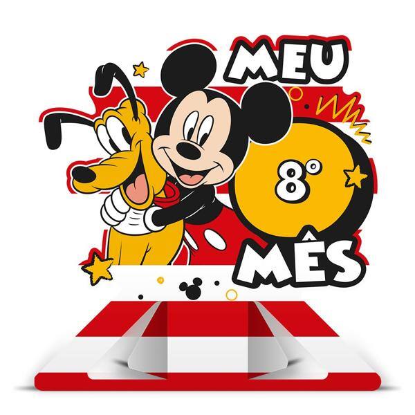 Decoração de Mesa Infantil Mesversário, Mickey Disney, Regina Festas - PT 1 UN