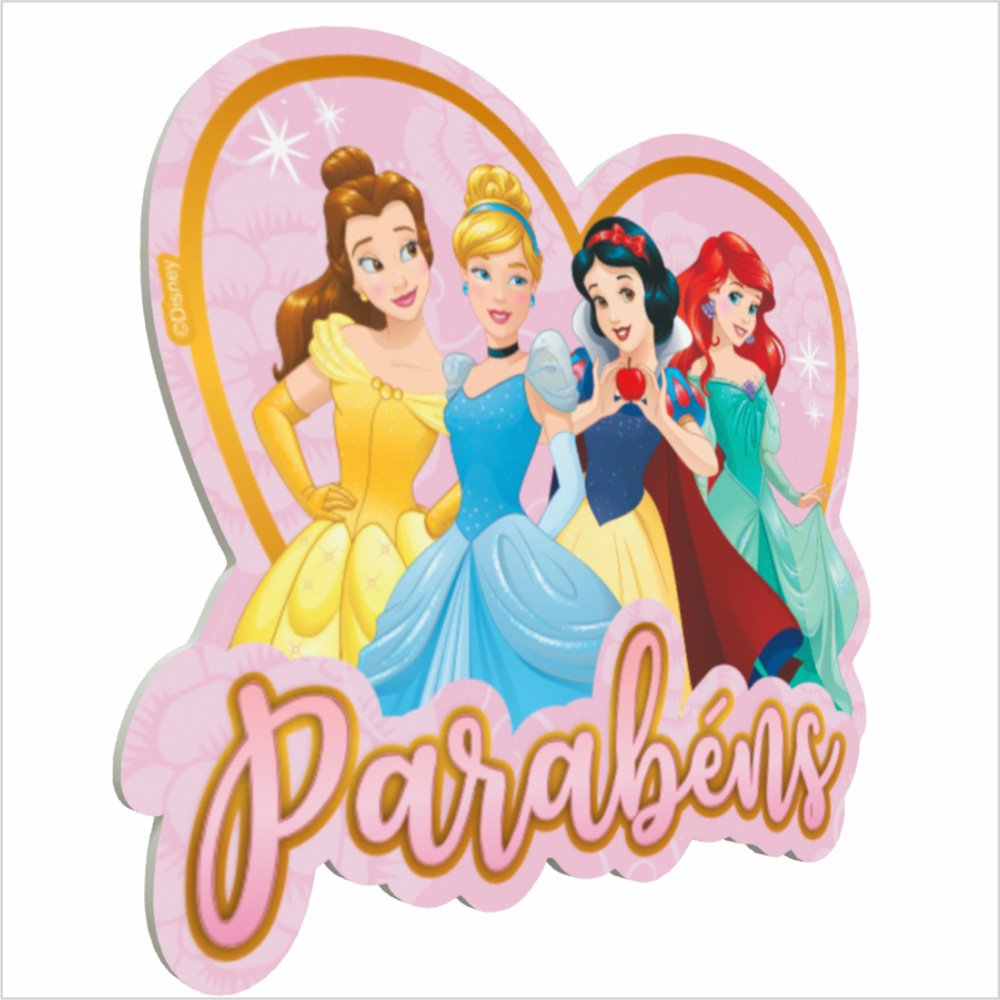 6 Balões 9 Impressos Princesas Disney
