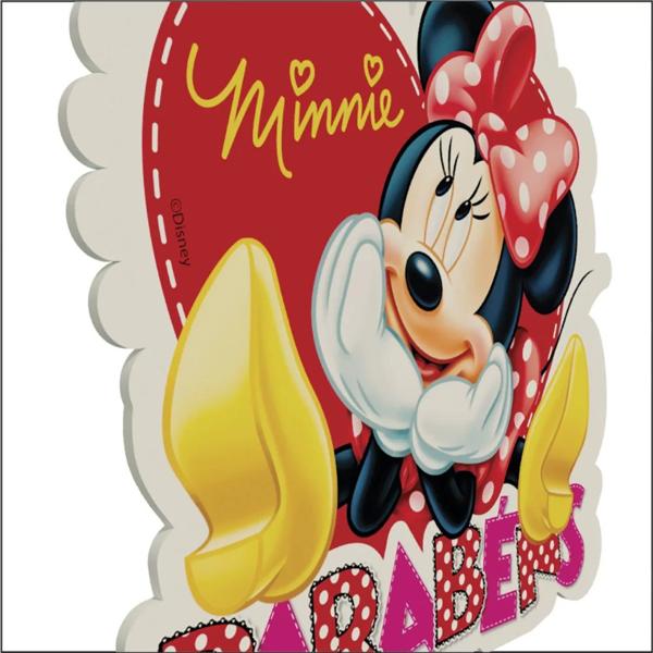 Topo de Bolo Infantil Minnie Disney, em EVA, Piffer - PT 1 UN