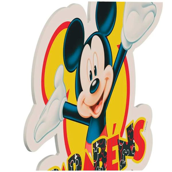 Topo de Bolo Infantil Mickey Mouse, em EVA, Piffer - PT 1 UN