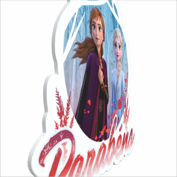 Topo de Bolo Infantil Frozen, em EVA, Piffer - PT 1 UN