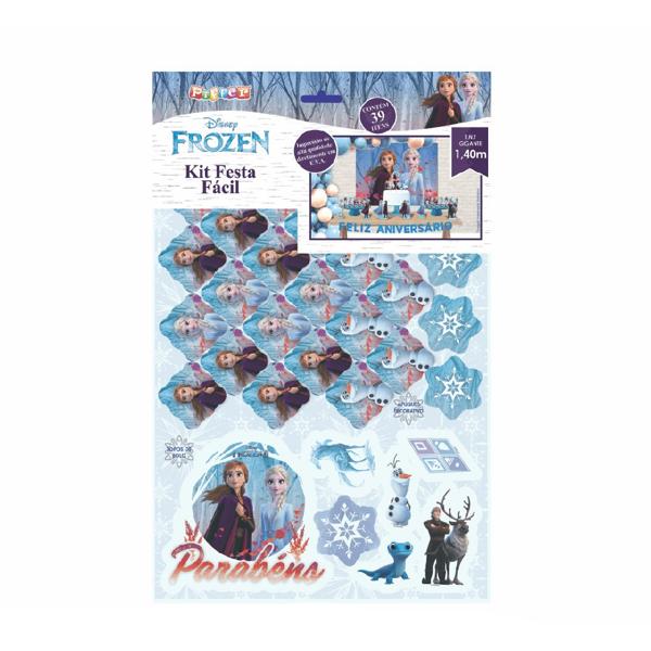 Kit Festa Infantil Frozen, Piffer - PT 1 UN