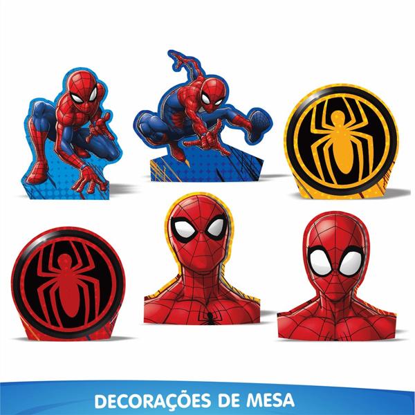 Kit Festa Infantil Homem Aranha Spiderman Marvel, Piffer - PT 1 UN