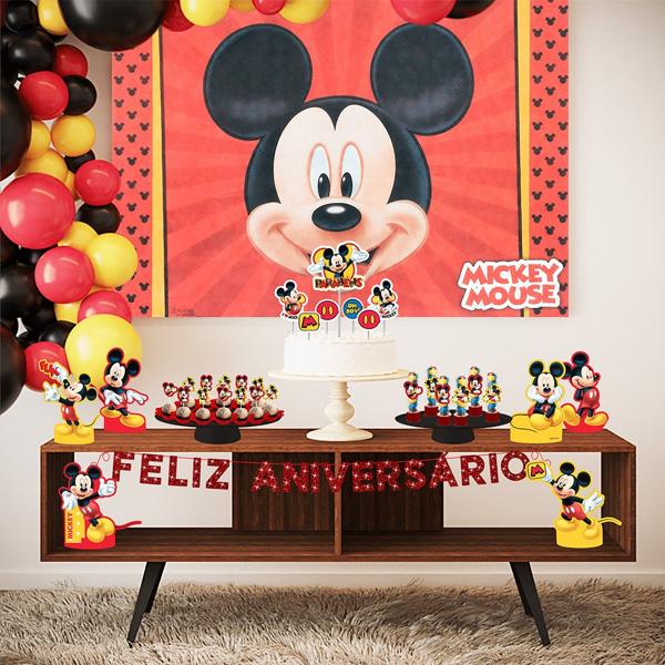 Kit Festa Infantil Mickey Mouse, Piffer - PT 1 UN