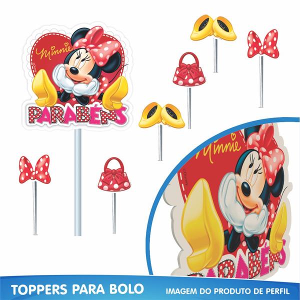 Kit Festa Infantil Minnie Mouse, Piffer - PT 1 UN