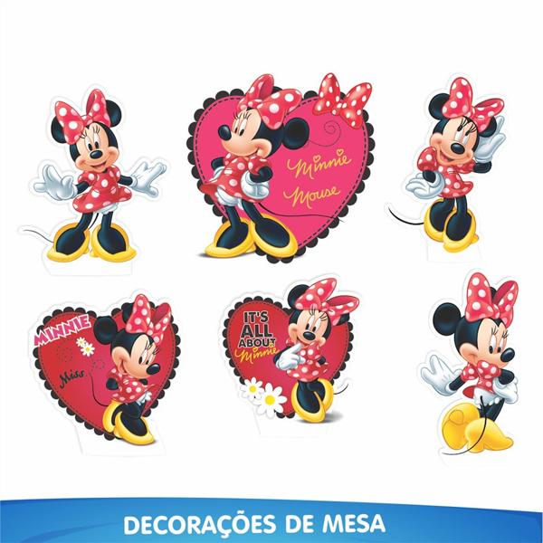 Kit Festa Infantil Minnie Mouse, Piffer - PT 1 UN