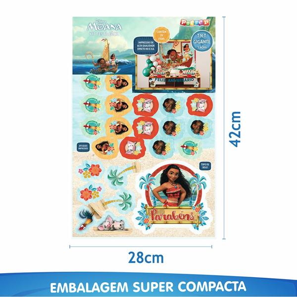 Kit Festa Infantil Moana, Piffer - PT 1 UN