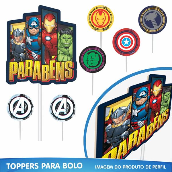 Kit Festa Infantil Vingadores Avengers Marvel, Piffer - PT 1 UN