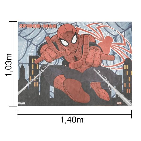 Painel Decorativo para Festa Infantil Homem Aranha Spiderman Marvel, em TNT, Piffer - PT 1 UN